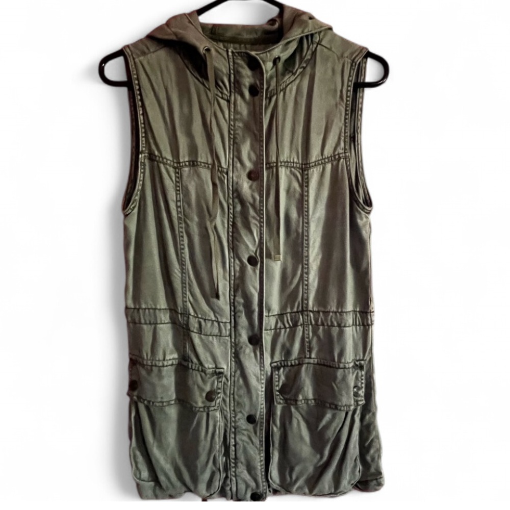 Keneth Cole Reaction Army Green Vest, XS